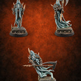 Cold Tresses Wraith Scythe Warriors — painted concept preview (miniature supplied unpainted)