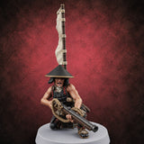 Priming the Volley Human Ashigaru Musketeer C — painted concept preview (miniature supplied unpainted)