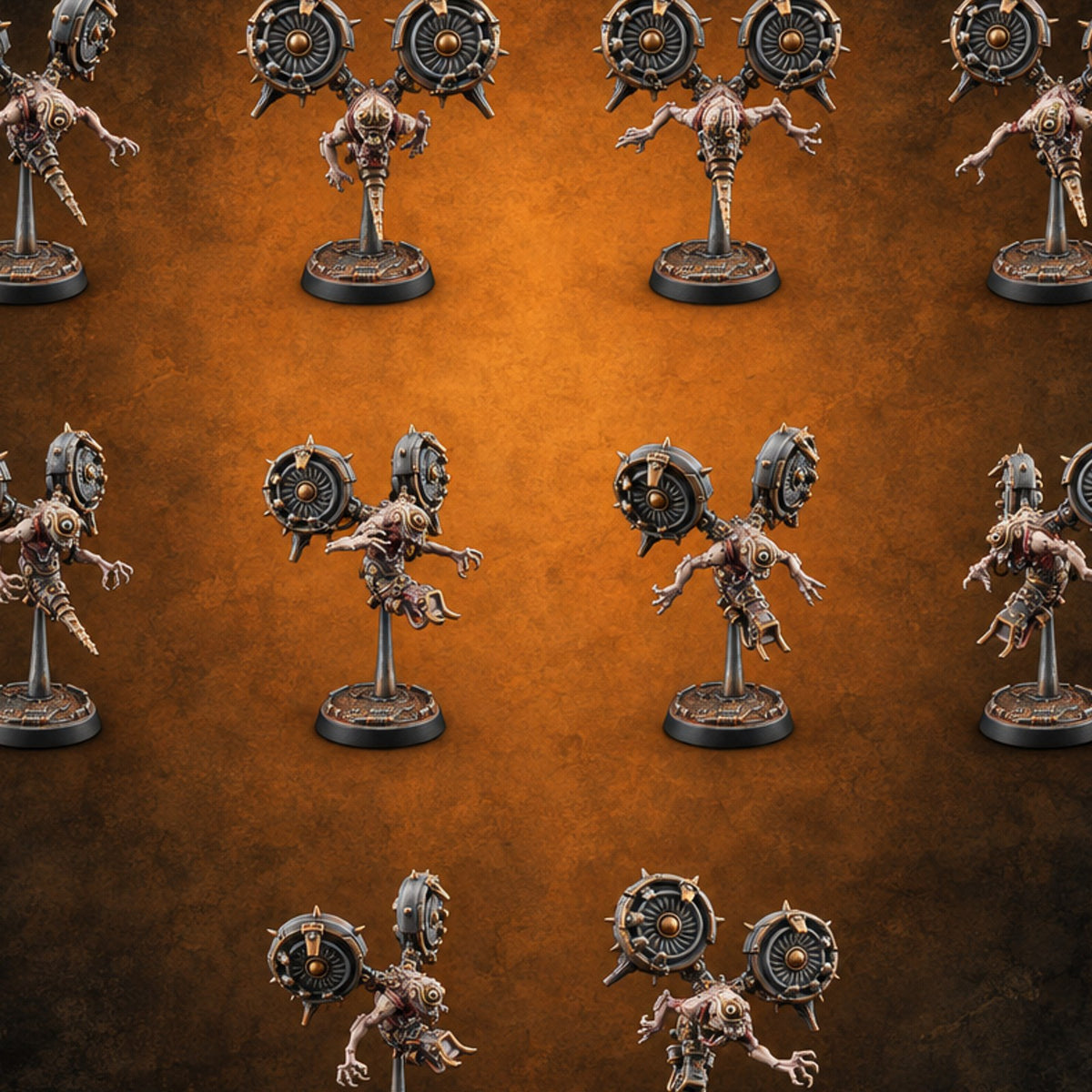 Twin Turbines, One Appetite Homunculus Turbine Drones — painted concept preview (miniature supplied unpainted)
