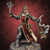 Pray Loud, Swing Louder Human Female Armoured Nun D — painted concept preview (miniature supplied unpainted)