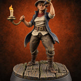 Fog Rolling In, Lamps Lit Human Lighthouse Keeper A — painted concept preview (miniature supplied unpainted)