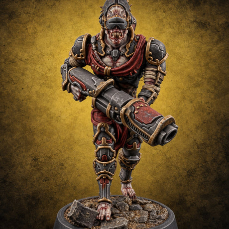 Blood Drive Volunteers Ghoul Cybernetic Warrior G — painted concept preview (miniature supplied unpainted)