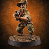 Unhurried Beards, Hurried Aim Human Rifleman in Slouch Hat F — painted concept preview (miniature supplied unpainted)