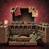 Every Drawer Hides a Cure Alchemist Drawer Chest — painted concept preview (terrain supplied unpainted)