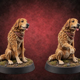 Who's a Good Farmhand Dog Companions — painted concept preview (miniature supplied unpainted)