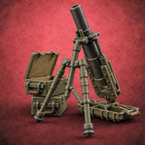 Fire for Effect Japanese Naval Heavy Mortar Team A — painted concept preview (miniature supplied unpainted)