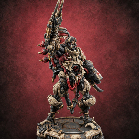 Fill Line Exceeded Human Biomechanical Canister Carrier A — painted concept preview (miniature supplied unpainted)