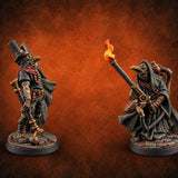 House Calls Come with Fire Human Plague Doctors — painted concept preview (miniature supplied unpainted)