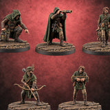 Eyes on the Trail Human Scouts and Sentries — painted concept preview (miniature supplied unpainted)