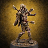 Dead Tired and Still Walking Zombie E — painted concept preview (miniature supplied unpainted)