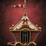Ringmaster's Unwilling Guests Carnival Cage Wagon B — painted concept preview (terrain supplied unpainted)