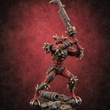 Spikes Fall In, Ranks Form Up Barbed Devil Warrior E — painted concept preview (miniature supplied unpainted)