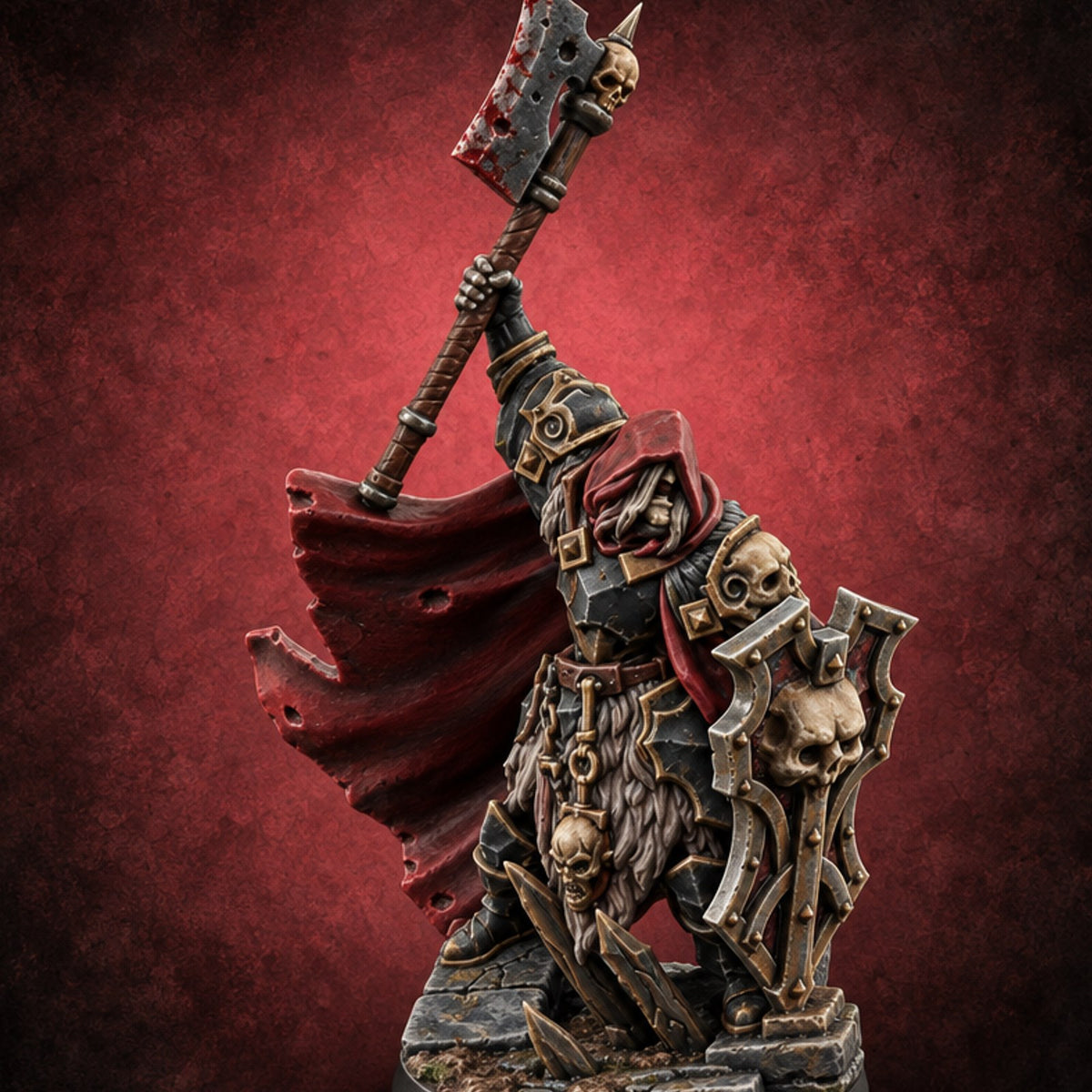 Grudges Kept, Mercy Lost Death Knight A — painted concept preview (miniature supplied unpainted)
