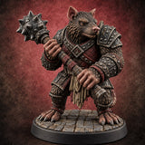 The Mace Settles It Ratfolk Brute — painted concept preview (miniature supplied unpainted)