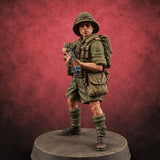 On Jungle Patrol Human Rifleman C — painted concept preview (miniature supplied unpainted)