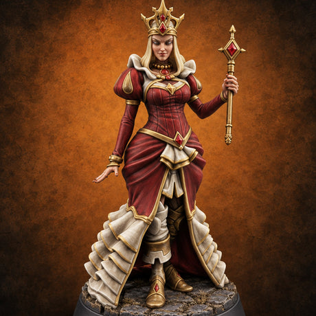 Crowns Differ, Court Agrees Human Queen B — painted concept preview (miniature supplied unpainted)