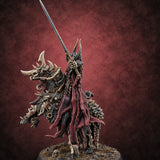 Blade Up, Horns Forward Death Knight Rider — painted concept preview (miniature supplied unpainted)