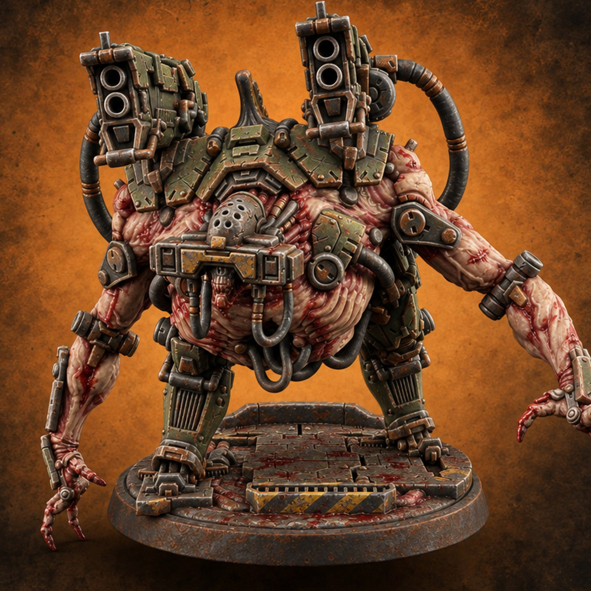 Green Light for Carnage Flesh Golem Brute B — painted concept preview (miniature supplied unpainted)
