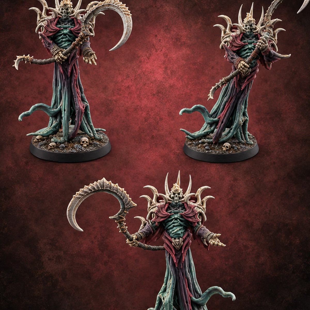 Grudge Outlived the Grave Wraith Scythe Sorcerers — painted concept preview (miniature supplied unpainted)