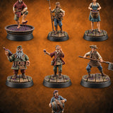 Stomped, Sipped and Sold Human Winemakers — painted concept preview (miniature supplied unpainted)