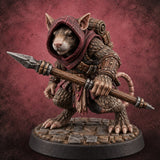 The Road Collects Its Toll Ratfolk Spearman — painted concept preview (miniature supplied unpainted)