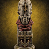 Every Face, One Creed Heretic Statue A — painted concept preview (terrain supplied unpainted)