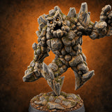 Bedrock Has Opinions Earth Elemental B — painted concept preview (miniature supplied unpainted)