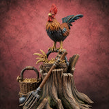 Orchard Chores Farmyard Scatter Piece G — painted concept preview (terrain supplied unpainted)