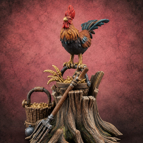 Orchard Chores Farmyard Scatter Piece G — painted concept preview (terrain supplied unpainted)