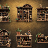 Overstuffed Library Bookshelves — painted concept preview (terrain supplied unpainted)