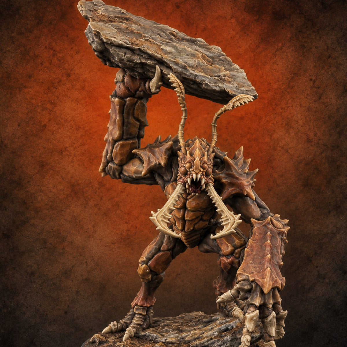 Come Out Swinging Umber Hulk A — painted concept preview (miniature supplied unpainted)
