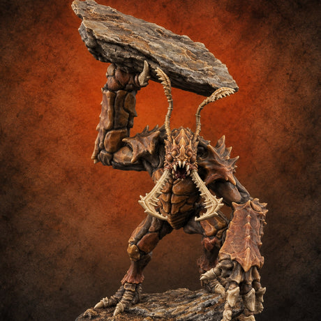 Come Out Swinging Umber Hulk A — painted concept preview (miniature supplied unpainted)