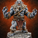 Bound in Rope Snow Troll B — painted concept preview (miniature supplied unpainted)