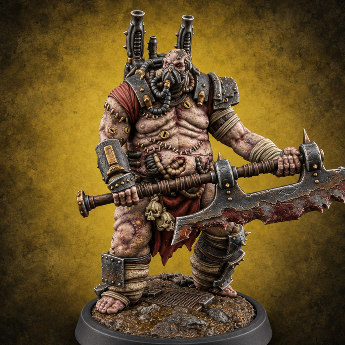 Rot Gets a Uniform Ogre Armoured Brute B — painted concept preview (miniature supplied unpainted)