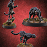 Stand, Stalk, Sprint Panther Beasts — painted concept preview (miniature supplied unpainted)