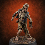 Dead Tired and Still Walking Zombie B — painted concept preview (miniature supplied unpainted)