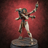 Many Hands, Grim Work Human Biomechanical Weaver F — painted concept preview (miniature supplied unpainted)