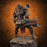 Sermons in Spikes Human Spiked Armoured Warrior I — painted concept preview (miniature supplied unpainted)