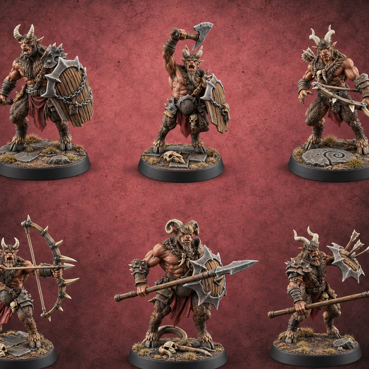 Mustered for the Raid Beastman Marauders — painted concept preview (miniature supplied unpainted)