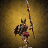 Bronze Wall, Rivet Heavy Human Hoplite Warrior C — painted concept preview (miniature supplied unpainted)
