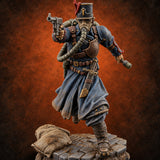 Orders Muffled, Obeyed Anyway Human Gas-Masked Light Infantry Soldier E — painted concept preview (miniature supplied unpainted)