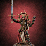 Faith Loaded, Rosary Wound Human Armoured Warrior D — painted concept preview (miniature supplied unpainted)