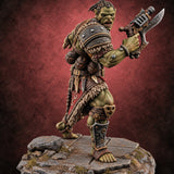Fur Kilts Orc Berserker A — painted concept preview (miniature supplied unpainted)