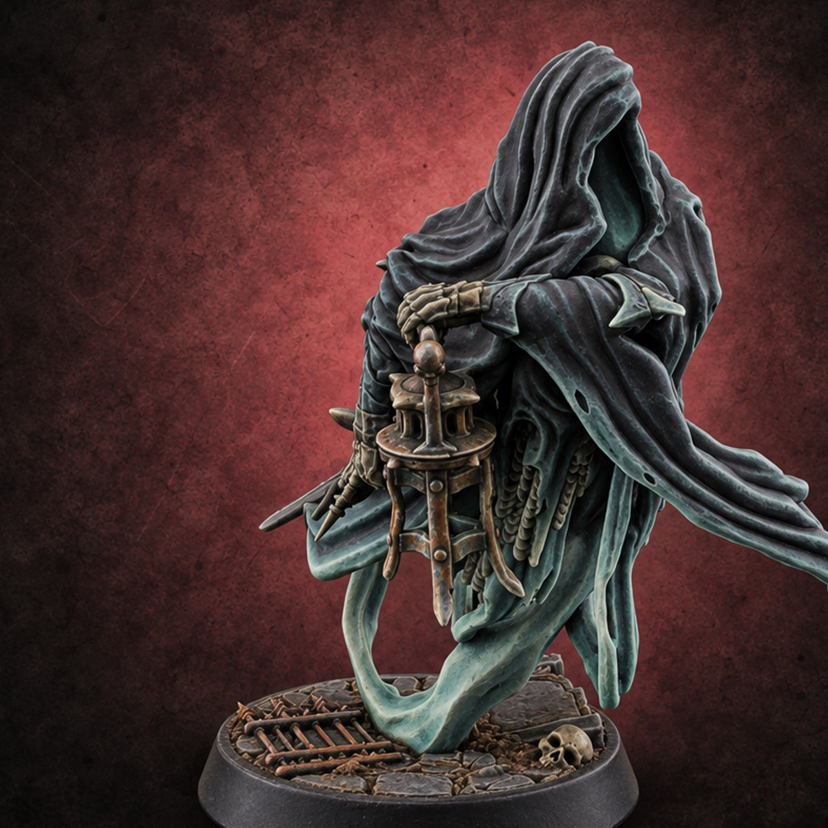 Mourning Without Mourners Wraith Hooded Spirit C — painted concept preview (miniature supplied unpainted)