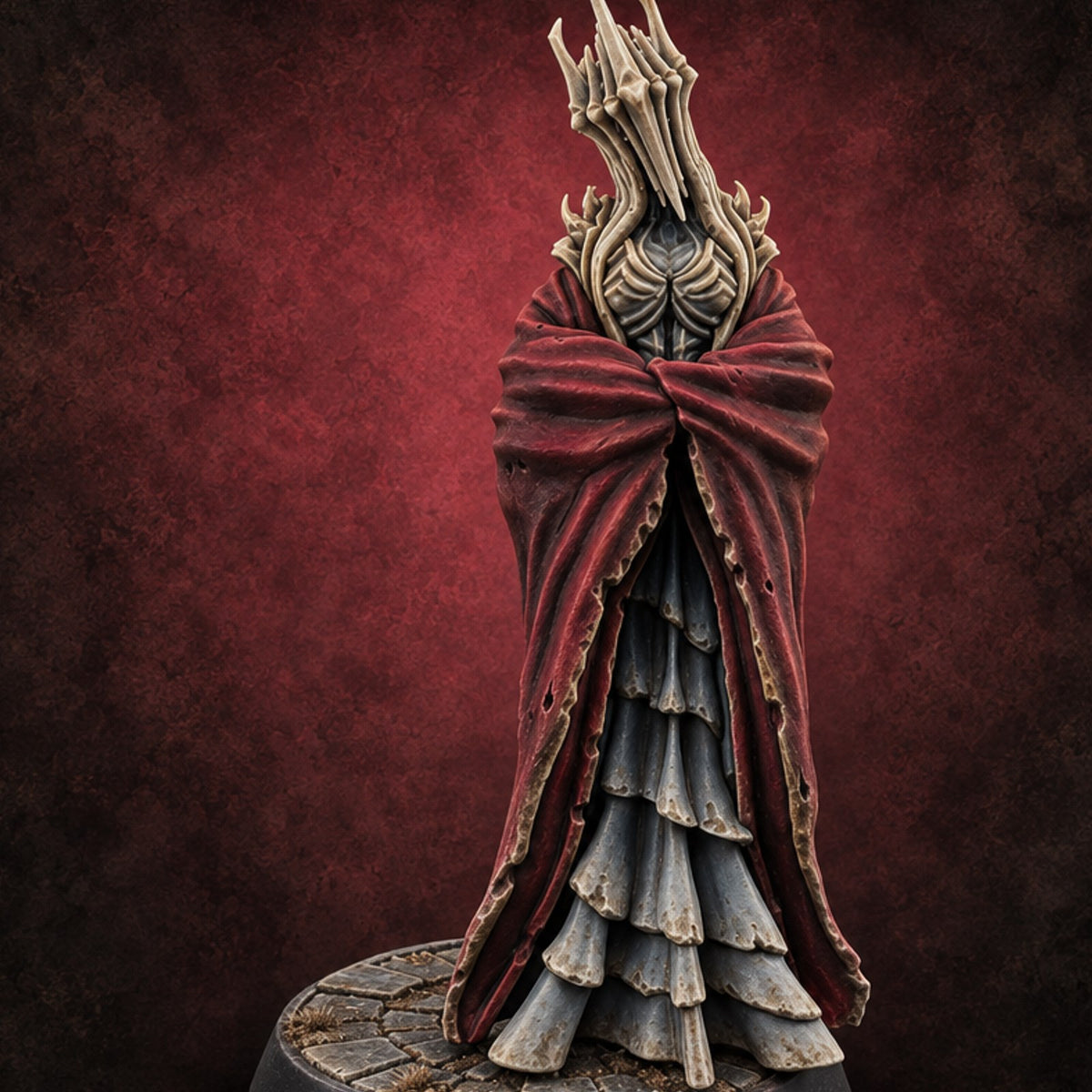 Majesty Gone Sour Wraith Queen C — painted concept preview (miniature supplied unpainted)