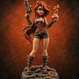Wink First, Then the Flash Human Alchemist Gunslinger — painted concept preview (miniature supplied unpainted)