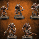 Still Hungry After Upgrades Ghoul Cyborg Warriors — painted concept preview (miniature supplied unpainted)