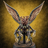 Collecting Brains Over Vermont Mi-Go Winged Horror — painted concept preview (miniature supplied unpainted)