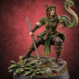 Leaf No One Behind Human Forest Druid D — painted concept preview (miniature supplied unpainted)