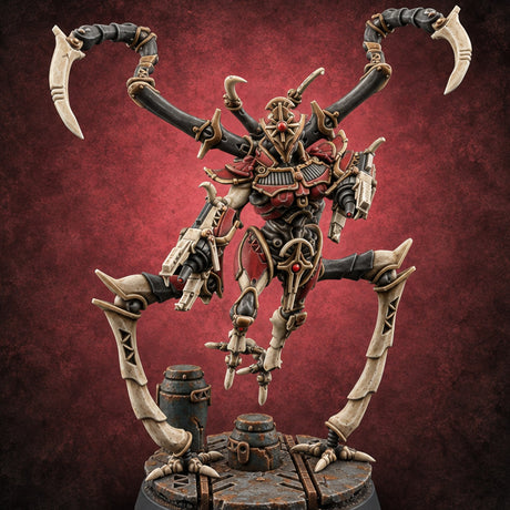 Scythe Season Opens Retriever Scythe-Legged Construct A — painted concept preview (miniature supplied unpainted)
